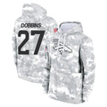 Rebec D.Broncos #27 J.K. Dobbins Player Arctic Camo Salute to Service Hoodies Limited Game Stitched Jerseys