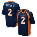 Rebec D.Broncos #2 Pat Surtain II Player Navy Game Stitched Jerseys