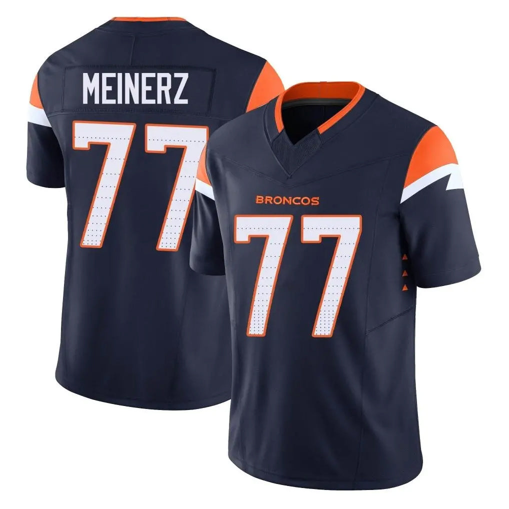 Rebec D.Broncos #77 Quinn Meinerz Player Navy Limited Vapor F.U.S.E. Home Game Stitched Jerseys