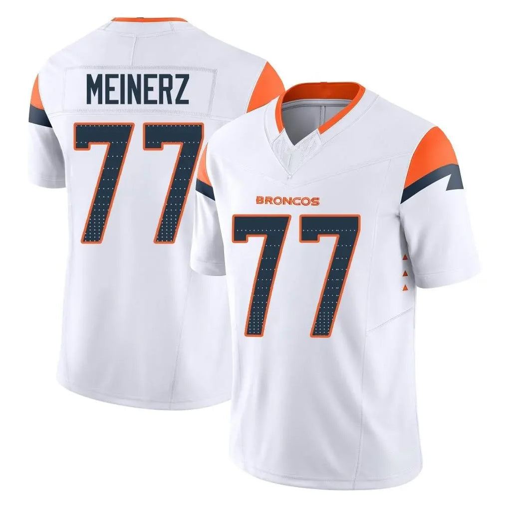 Rebec D.Broncos #77 Quinn Meinerz Player White Limited Vapor F.U.S.E. Home Game Stitched Jerseys
