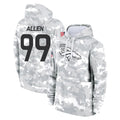 Rebec D.Broncos #99 Zach Allen Player Arctic Camo Salute to Service Hoodies Limited Game Stitched Jerseys