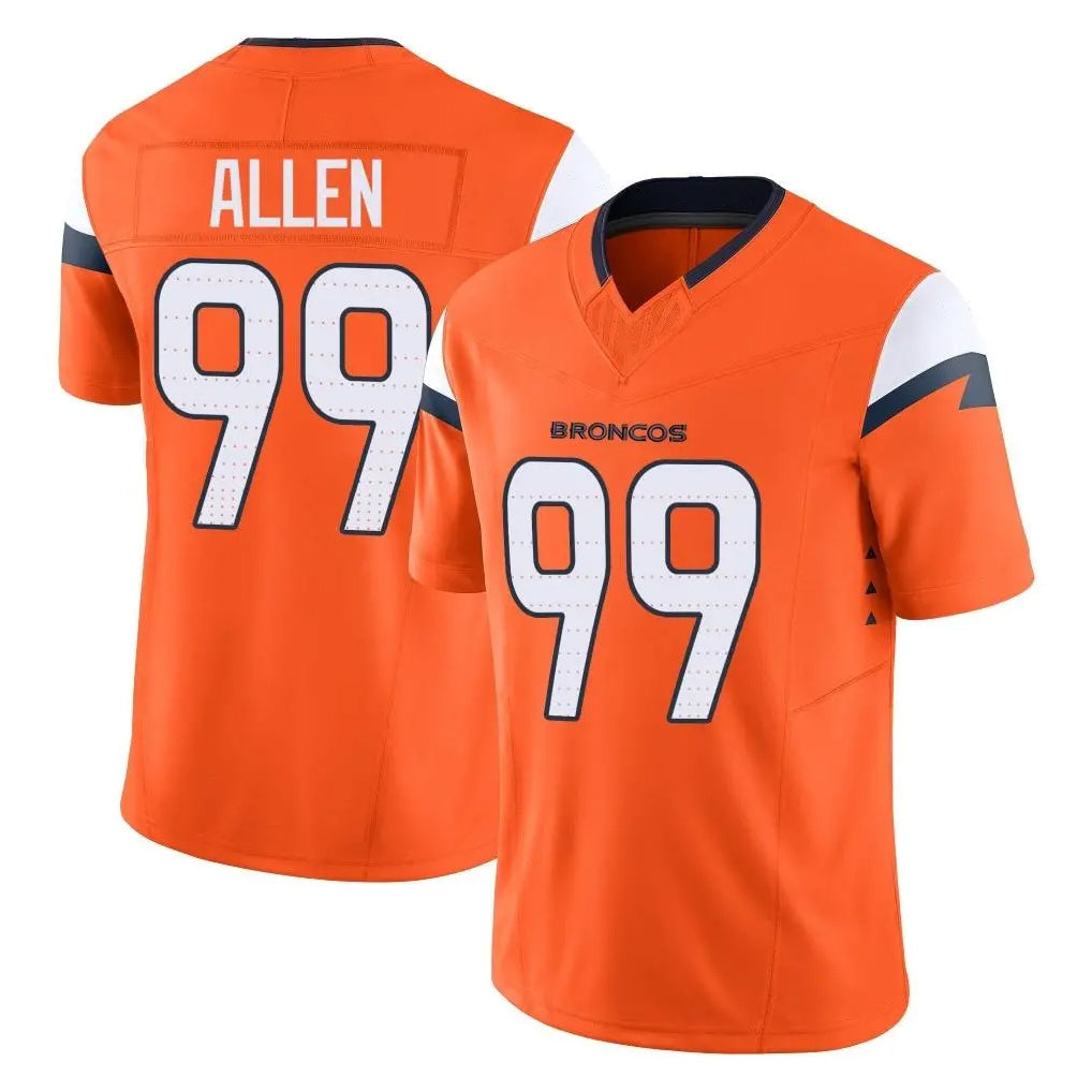 Rebec D.Broncos #99 Zach Allen Player Orange Vapor F.U.S.E. Limited Home Game Stitched Jerseys