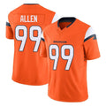 Rebec D.Broncos #99 Zach Allen Player Orange Vapor F.U.S.E. Limited Home Game Stitched Jerseys