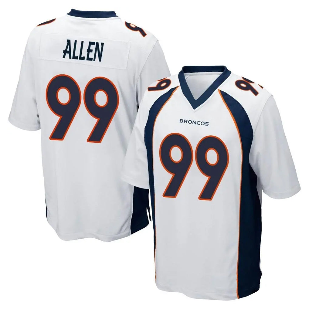 Rebec D.Broncos #99 Zach Allen Player White Game Stitched Jerseys