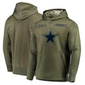 Rebec D.Cowboys Olive Salute to Service Pullover Hoodies Home Game Blank Player Stitched Jerseys