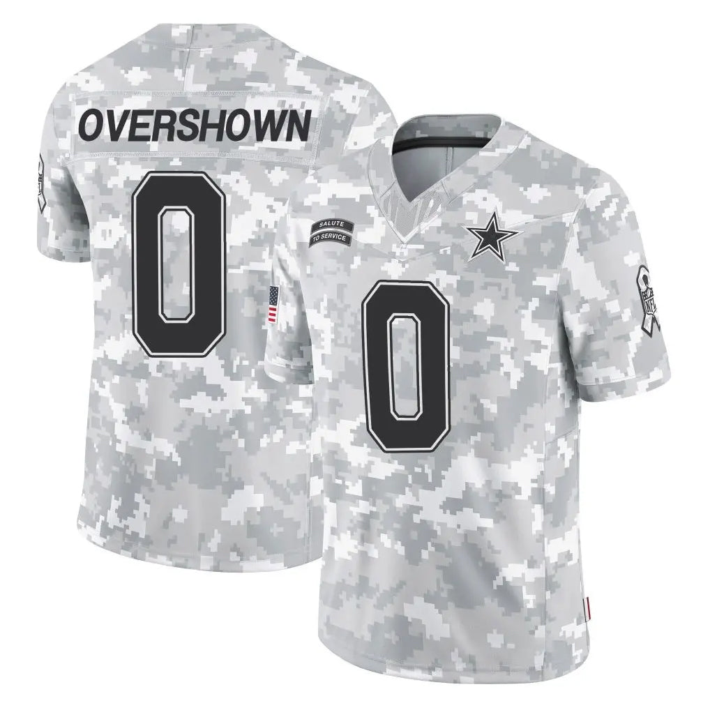 Rebec D.Cowboys #0 DeMarvion Overshown Player Arctic Camo Salute to Service Limited Home Game Stitched Jerseys