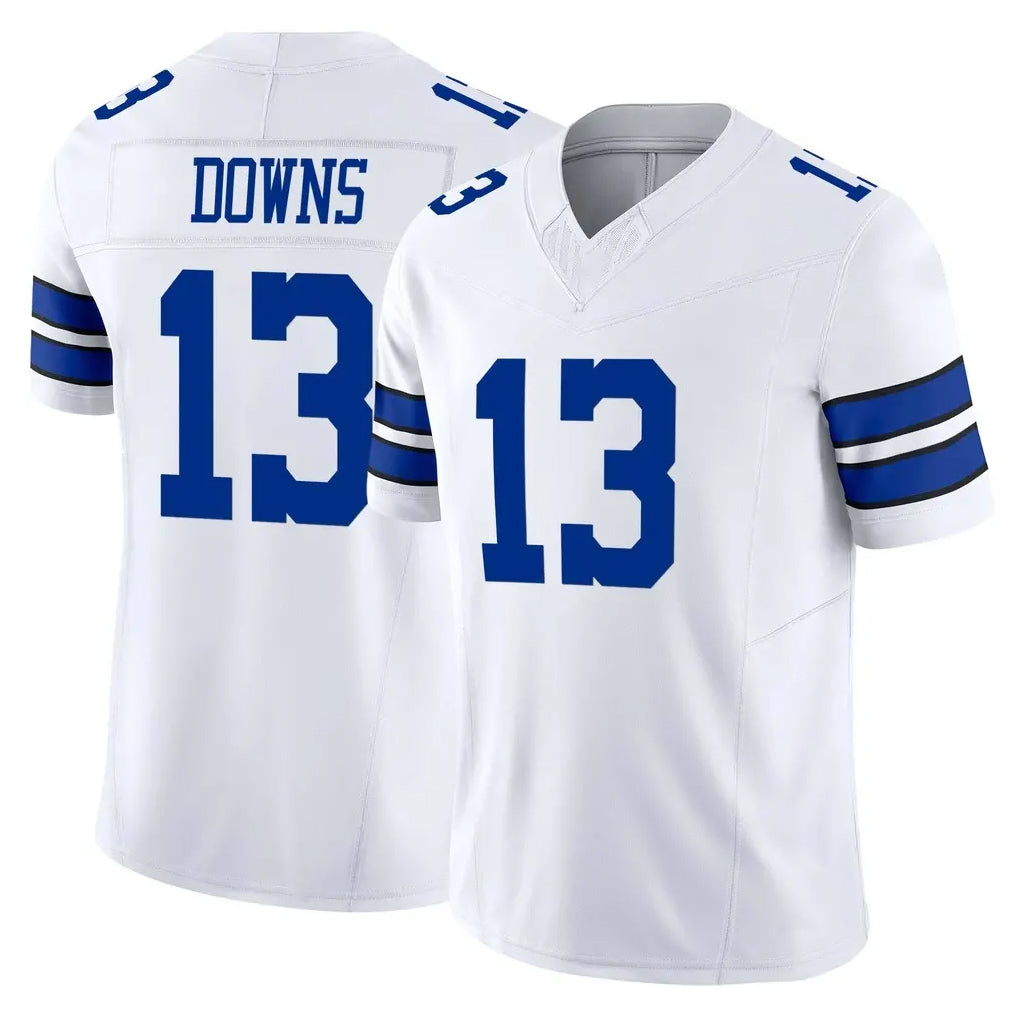 Rebec D.Cowboys #13 Caleb Downs Player White Limited Vapor F.U.S.E. Home Game Stitched Jerseys