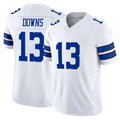 Rebec D.Cowboys #13 Caleb Downs Player White Limited Vapor F.U.S.E. Home Game Stitched Jerseys