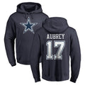 Rebec D.Cowboys #17 Brandon Aubrey Player Navy Pullover Hoodies Limited Stitched Jerseys