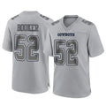 Rebec D.Cowboys #52 Tyler Booker Player Gray Atmosphere Fashion Home Game Stitched Jerseys