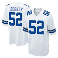 Rebec D.Cowboys #52 Tyler Booker Player White Home Game Stitched Jerseys