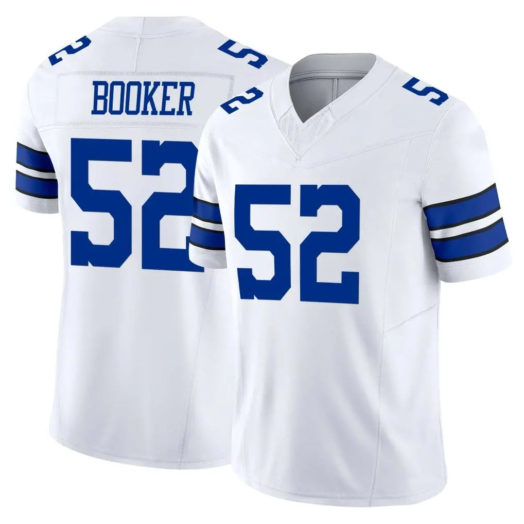 Rebec D.Cowboys #52 Tyler Booker Player White Limited Vapor F.U.S.E. Home Game Stitched Jerseys