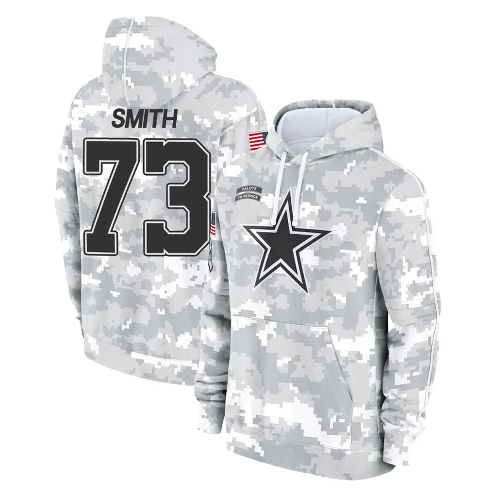 Rebec D.Cowboys #73 Tyler Smith Player Arctic Camo Salute to Service Hoodies Limited Game Stitched Jerseys