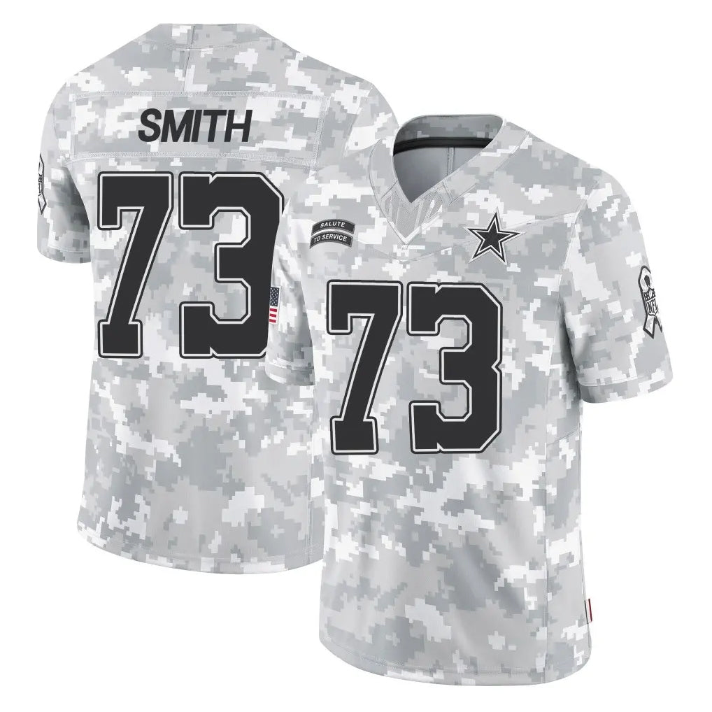 Rebec D.Cowboys #73 Tyler Smith Player Arctic Camo Salute to Service Limited Home Game Stitched Jerseys