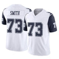 Rebec D.Cowboys #73 Tyler Smith Player White-Navy Limited Vapor F.U.S.E. Home Game Stitched Jerseys