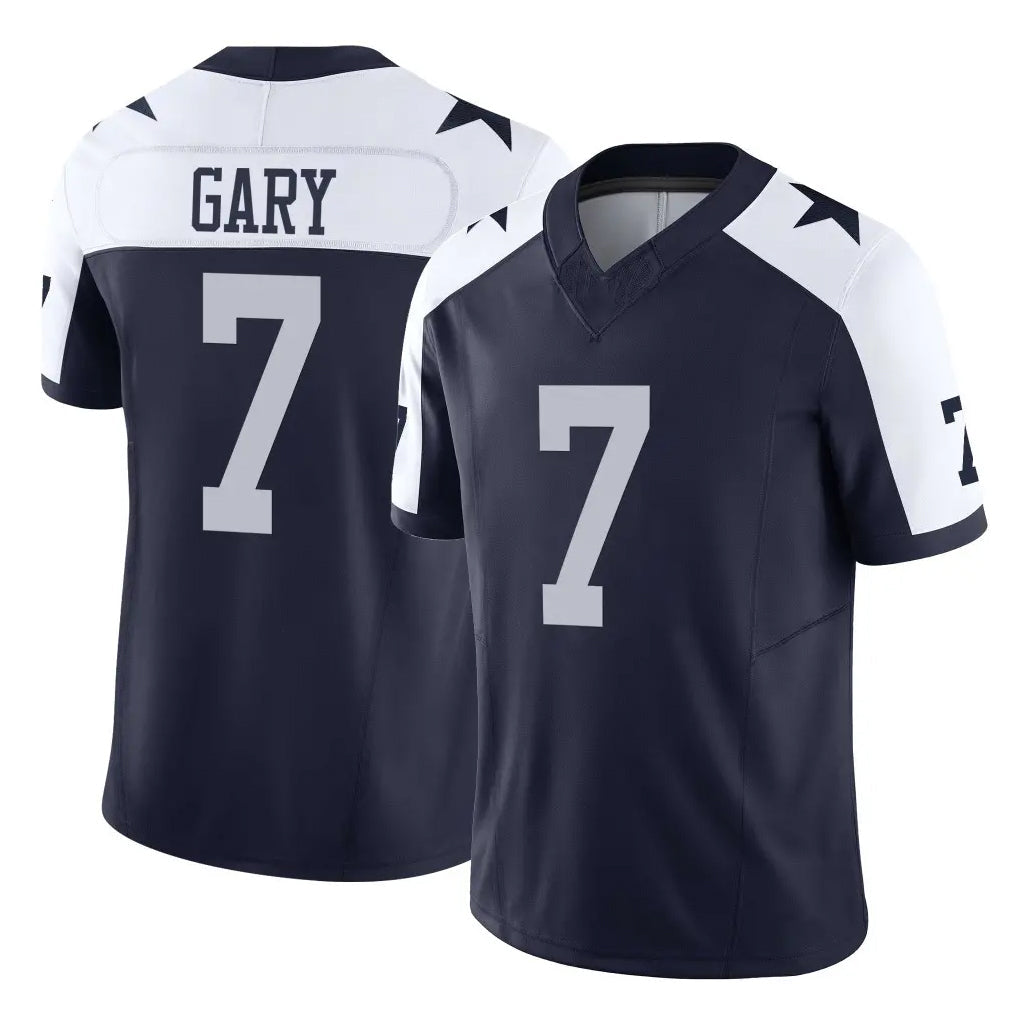 Rebec D.Cowboys #7 Rashan Gary Player Navy-White Limited Alternate Vapor F.U.S.E. Home Game Stitched Jerseys
