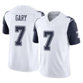 Rebec D.Cowboys #7 Rashan Gary Player White-Navy Limited Vapor F.U.S.E. Home Game Stitched Jerseys
