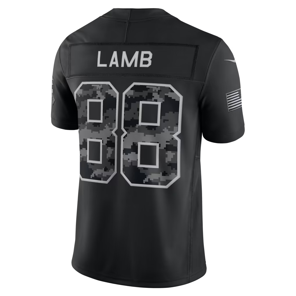 Rebec D.Cowboys #88 CeeDee Lamb Black 2026 Salute to Service Stitched Limited Jersey