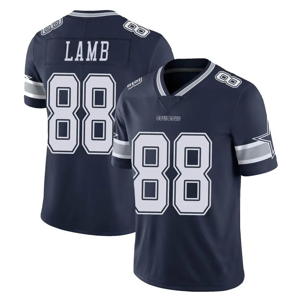 Rebec D.Cowboys #88 CeeDee Lamb Player Navy Vapor Untouchable Limited Home Game Stitched Jerseys