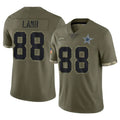 Rebec D.Cowboys #88 CeeDee Lamb Player Olive Salute to Service Limited Game Stitched Jerseys