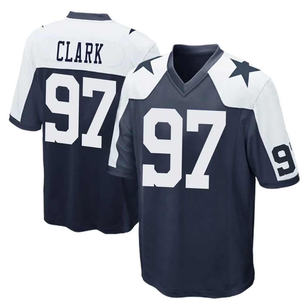 Rebec D.Cowboys #97 Kenny Clark Player Navy-White Alternate Home Game Stitched Jerseys