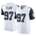 Rebec D.Cowboys #97 Kenny Clark Player White-Navy Limited Vapor F.U.S.E. Home Game Stitched Jerseys