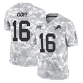 Rebec D.Lions #16 Jared Goff Player Arctic Camo Salute To Service Limited Stitched Jerseys