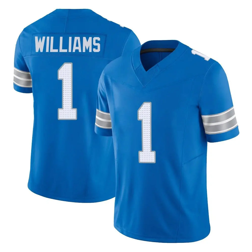 Rebec D.Lions #1 Jameson Williams Player Blue Limited Vapor F.U.S.E. Alternate Home Game Stitched Jerseys