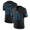 Rebec D.Lions #31 Kerby Joseph Player Black Impact Limited Home Game Stitched Jerseys