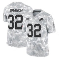 Rebec D.Lions #32 Brian Branch Player Arctic Camo Salute To Service Limited Stitched Jerseys