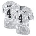 Rebec D.Lions #4 D.J. Reed Player Arctic Camo Salute To Service Limited Stitched Jerseys