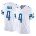 Rebec D.Lions #4 D.J. Reed Player White Vapor F.U.S.E. Limited Home Game Stitched Jerseys