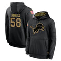 Rebec D.Lions #58 Penei Sewell Player Black Salute to Service Hoodies Limited Game Stitched Jerseys