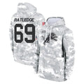 Rebec D.Lions #69 Tate Ratledge Player Arctic Camo Salute to Service Hoodies Limited Game Stitched Jerseys
