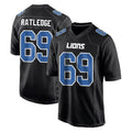 Rebec D.Lions #69 Tate Ratledge Player Black Fashion Home Game Stitched Jerseys
