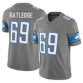 Rebec D.Lions #69 Tate Ratledge Player Gray Vapor F.U.S.E. Limited Home Game Stitched Jerseys