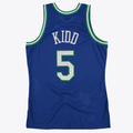 Rebec D.Mavericks #5 Jason Kidd Royal 1997 Hardwood Classics Road Swingman  By Mitchell & Ness Stitched Jerseys