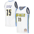 Rebec D.Nuggets #15 Nikola Jokic Mitchell & Ness White 201617 Throwback Swingman Jerseys