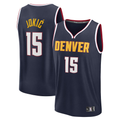 Rebec D.Nuggets #15 Nikola Jokic  Navy Fast Break Replica Player Jerseys - Icon Edition