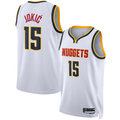 Rebec D.Nuggets #15 Nikola Jokic White Swingman Jerseys - Association Edition