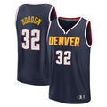 Rebec D.Nuggets #32 Aaron Gordon Navy Fast Break Replica Player Jerseys - Icon Edition