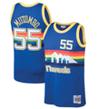 Rebec D.Nuggets #55 Dikembe Mutombo Mitchell & Ness Blue 199192 Hardwood Classics Swingman Jerseys