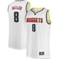 Rebec D.Nuggets #8 Peyton Watson White Fast Break Player Jerseys - Association Edition