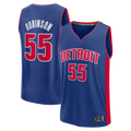 Rebec D.Pistons #55 Duncan Robinson  Blue Fast Break Jerseys - Icon Edition