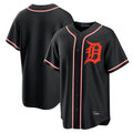 Rebec D.Tigers Black Fashion Out Home Game Blank Player Stitched Jerseys