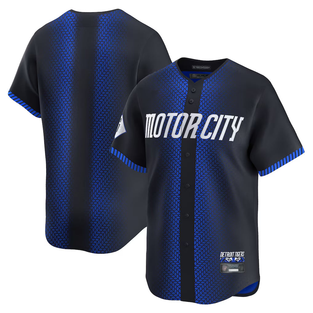 Rebec D.Tigers Navy City Connect Home Limited Blank Player Stitched Jerseys