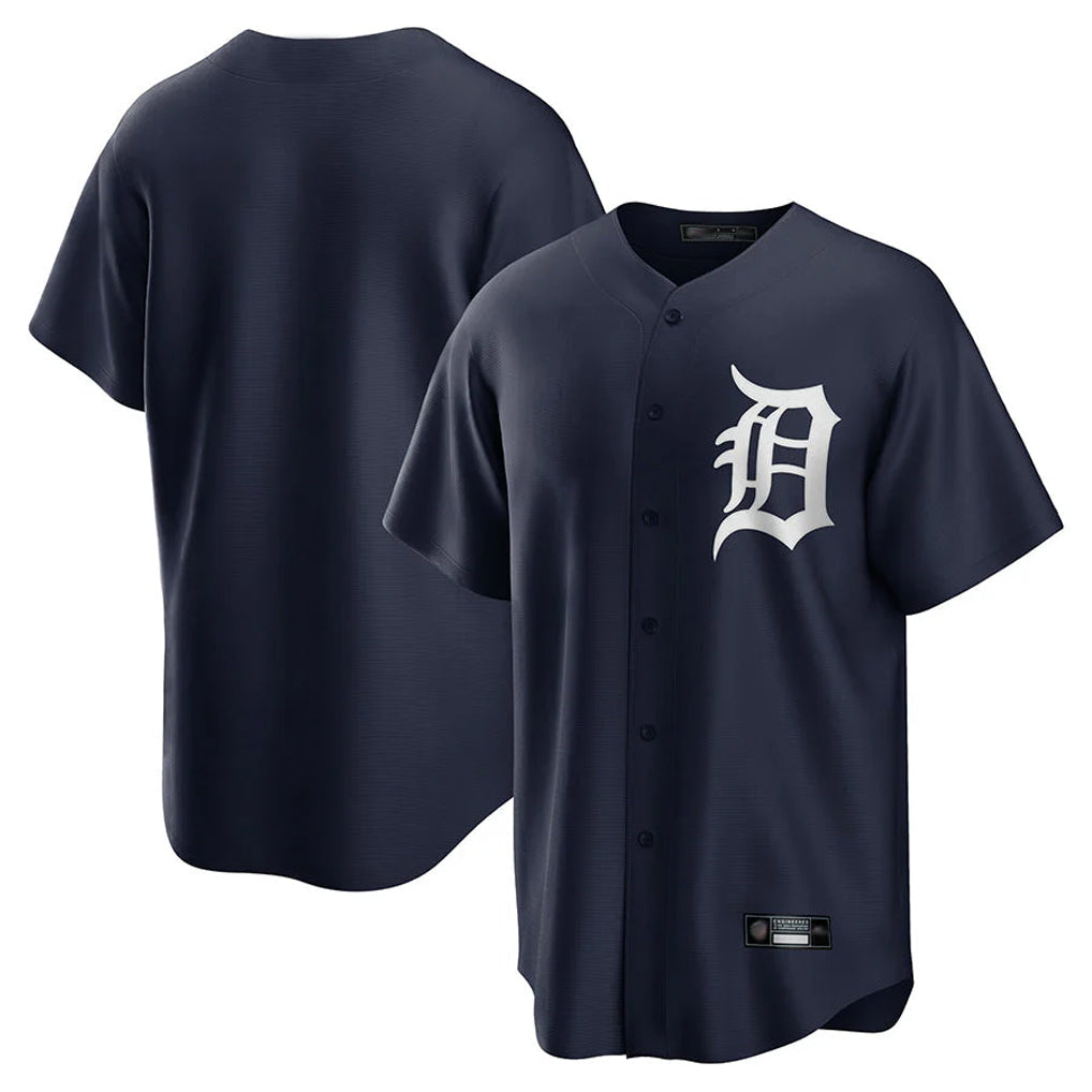 Rebec D.Tigers Navy Game Home Blank Player Stitched Jerseys