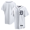 Rebec D.Tigers White Home Game Blank Player Stitched Jerseys