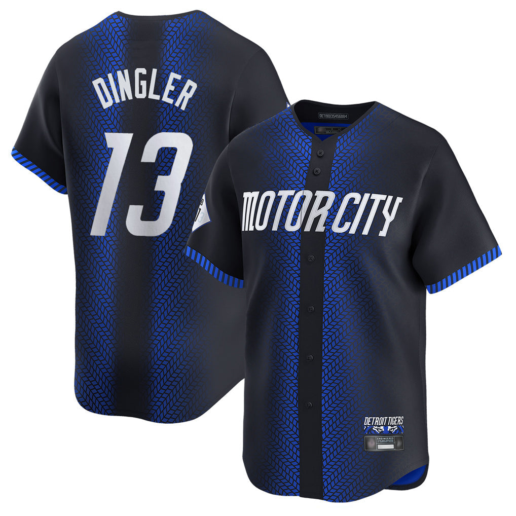 Rebec D.Tigers #13 Dillon Dingler Player Navy City Connect Home Limited Stitched Jerseys