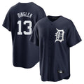 Rebec D.Tigers #13 Dillon Dingler Player Navy Game Home Stitched Jerseys